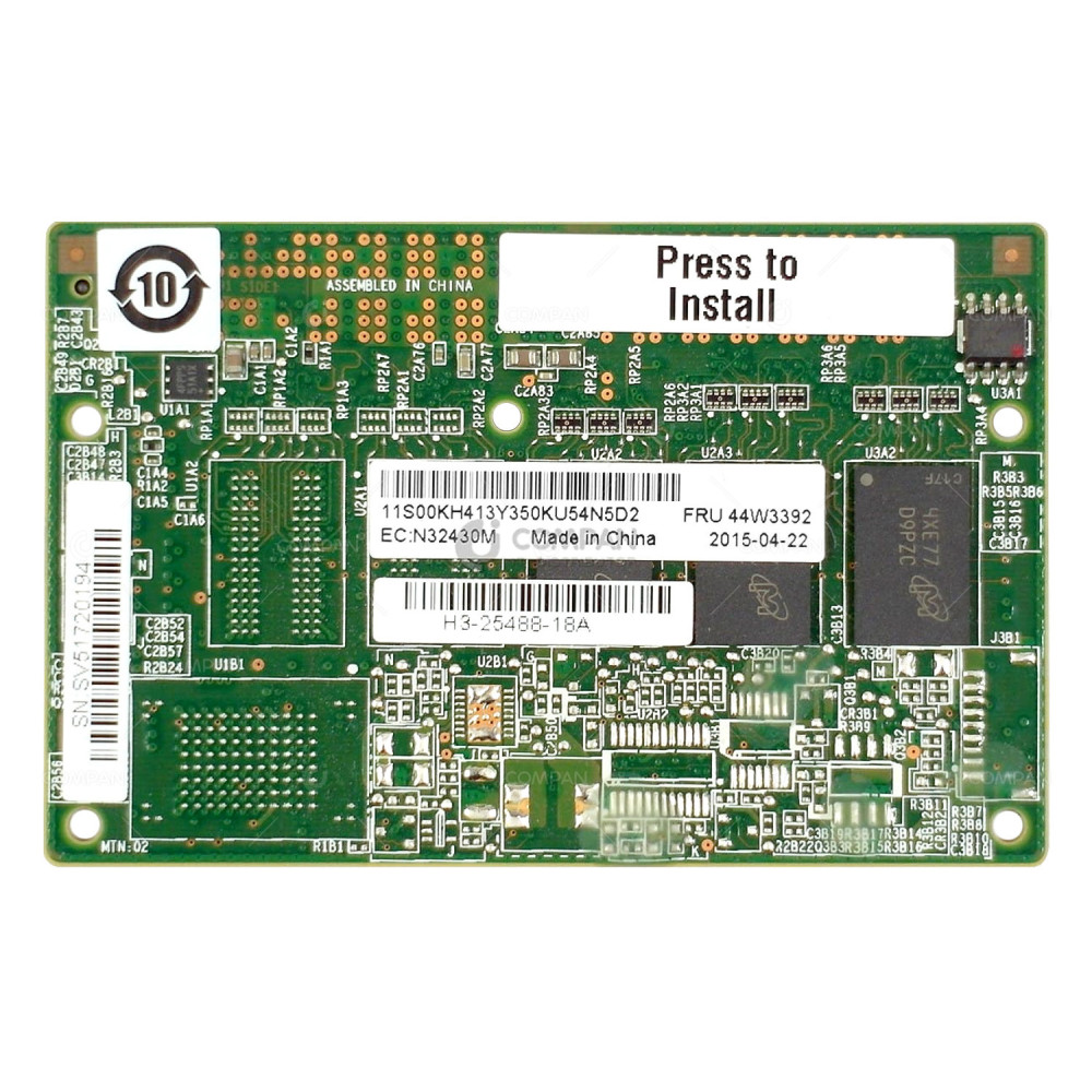 44W3392 INM SERVERAID M5200 1GB CACHE RAID 5 UPGRADE